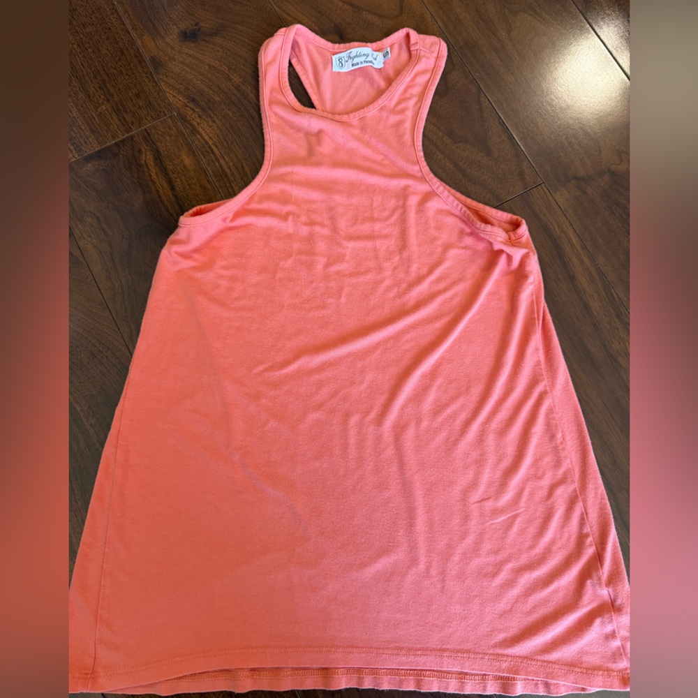 Fighting Eel Racerback Flowy Tank Top Coral Size Small